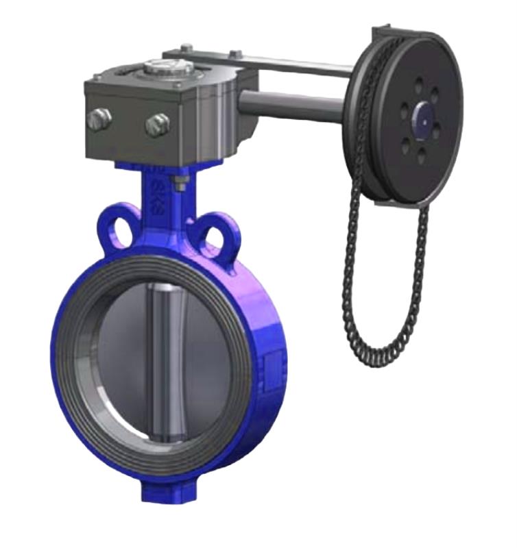 chain pulley butterfly valve