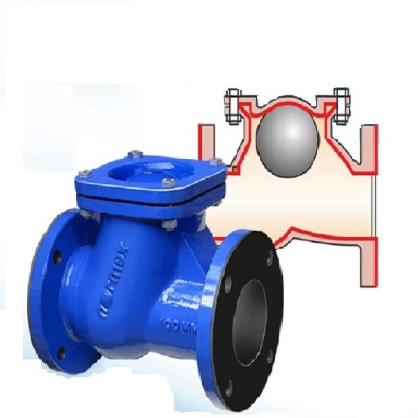 Normex (B-02) CI Rubber Lined Check Valve (NRV) Flange End