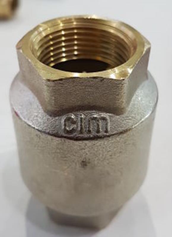 CIM30 Brass Check Valve, Min. Pr. 25 mbar