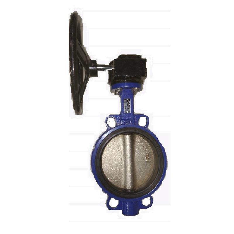 SKS118S4G DI Wafer Type Butterfly Valve SS 304 Disc (PN 25) Gear Operated