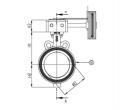 chain pulley butterfly valve with Gear Box