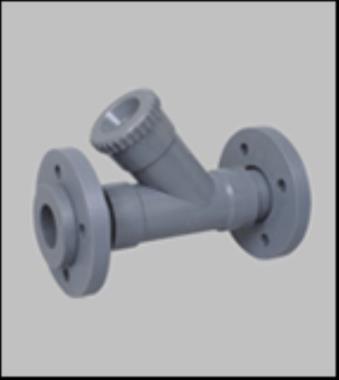 PARTH POLYPROPYLENE Y STRAINER, FLANGED END | PARTH